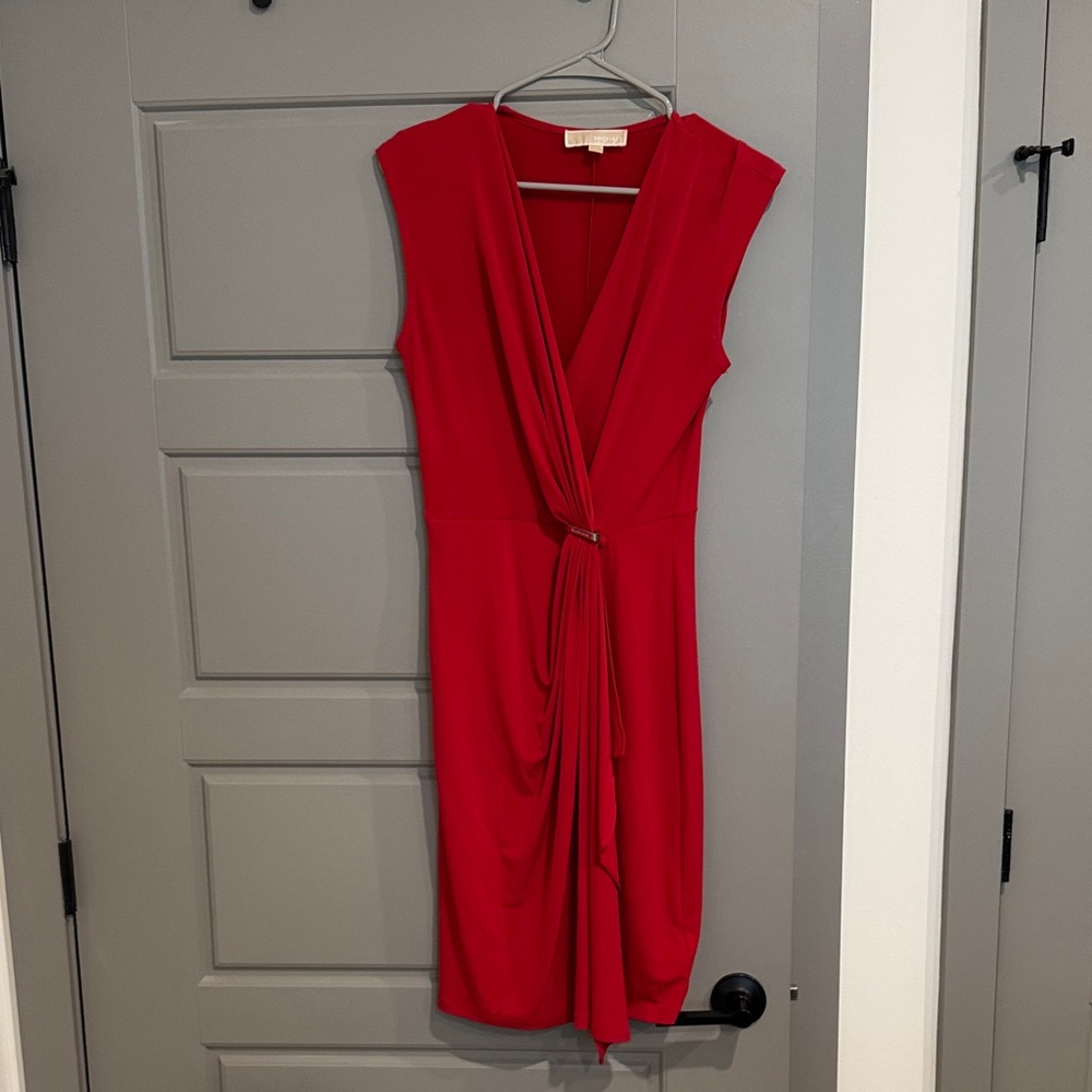 Michael Kors draped Red Dress